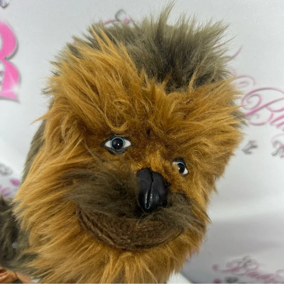 Disney Star Wars chewbaca plushie furry fuzzy character with satchel bag cute - Picture 4 of 8